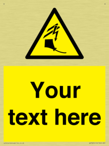 Custom warning kite flying near powerlines